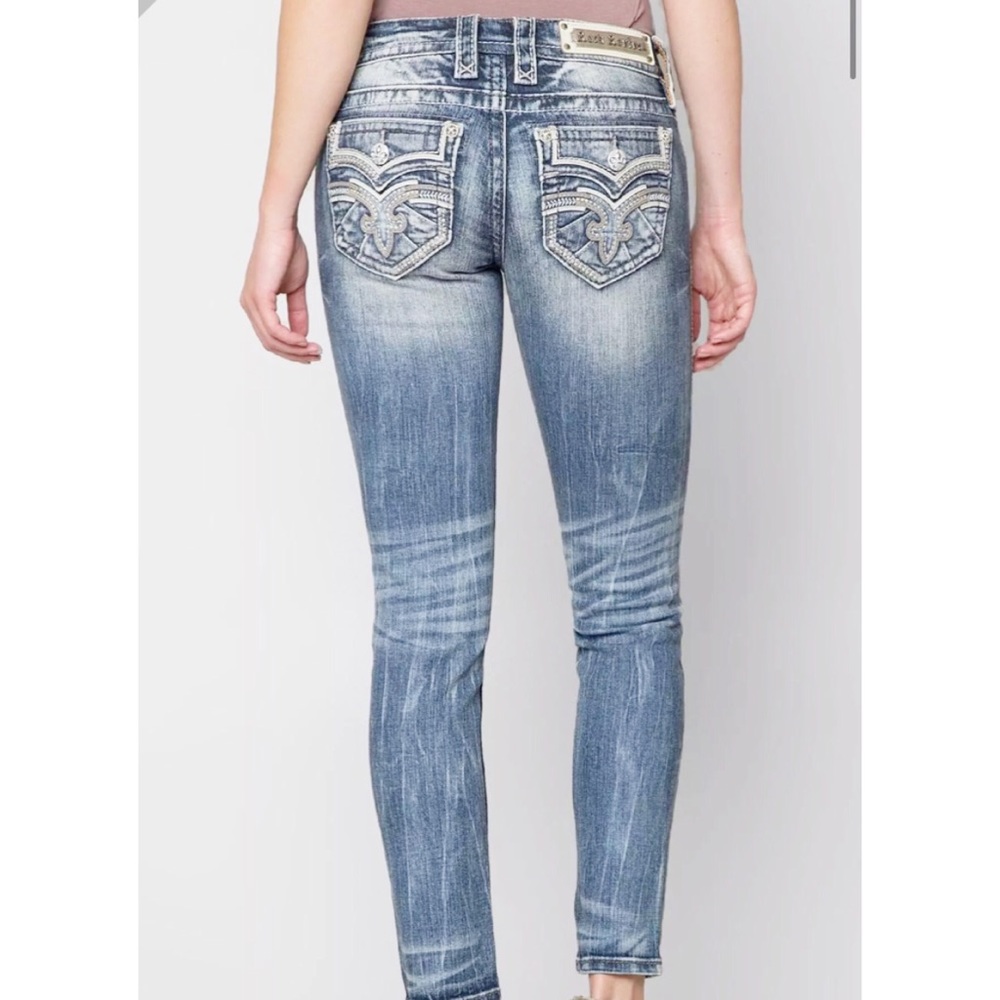 Rock Revival Vien Ankle Skinny Jeans Denim 25 fits more like 24